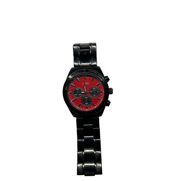 Guess U15055G2 Men's Wristwatch Water Resistant 100 Meters / 200 Feet Red Black - Picture 1 of 6